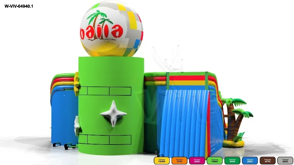 Playground Disco Giant 24.4 x 31.3 x 21.3 m commercial inflatable playground