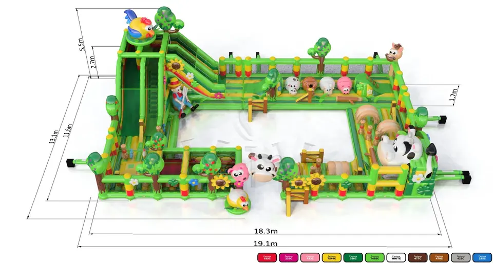 Playground Farm commercial inflatable playground