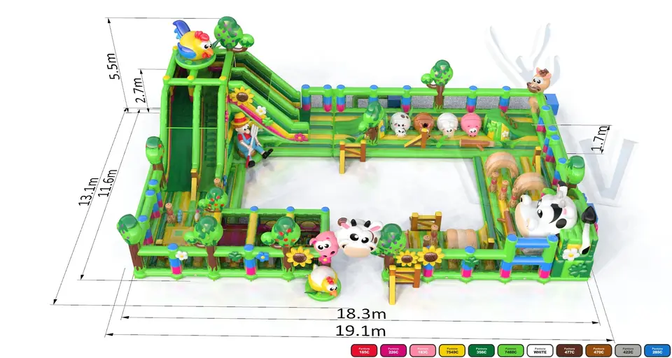 Playground Farm commercial inflatable playground