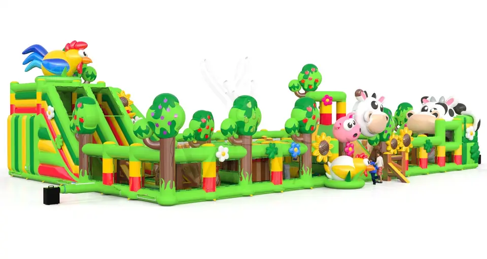 Playground Farm with Volcano commercial inflatable playground