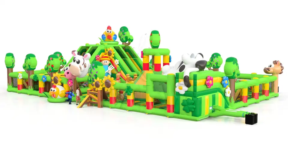 Playground Farm with Volcano commercial inflatable playground