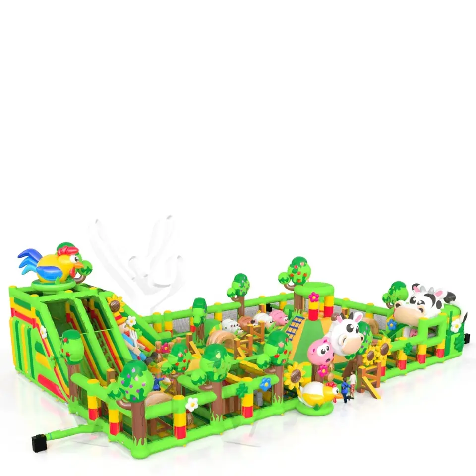 Playground Farm with Volcano commercial inflatable playground