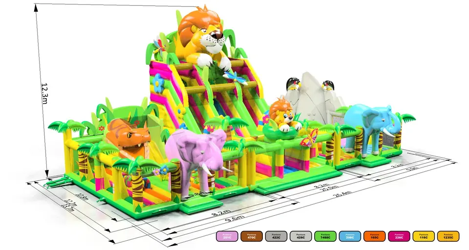Playground Jungle commercial inflatable playground