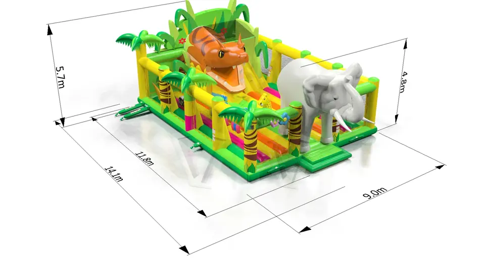 Playground Jungle commercial inflatable playground