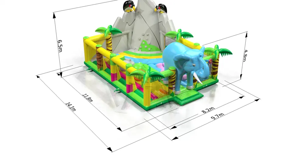 Playground Jungle commercial inflatable playground