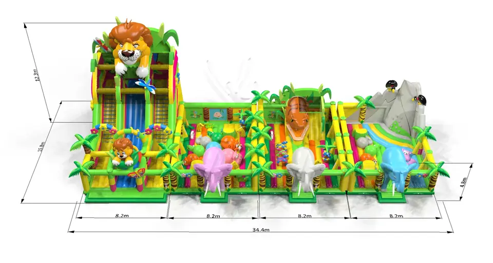 Playground Jungle commercial inflatable playground