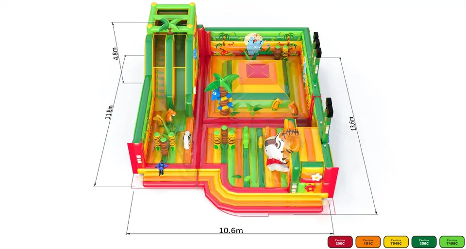 Playground Jungle commercial inflatable playground