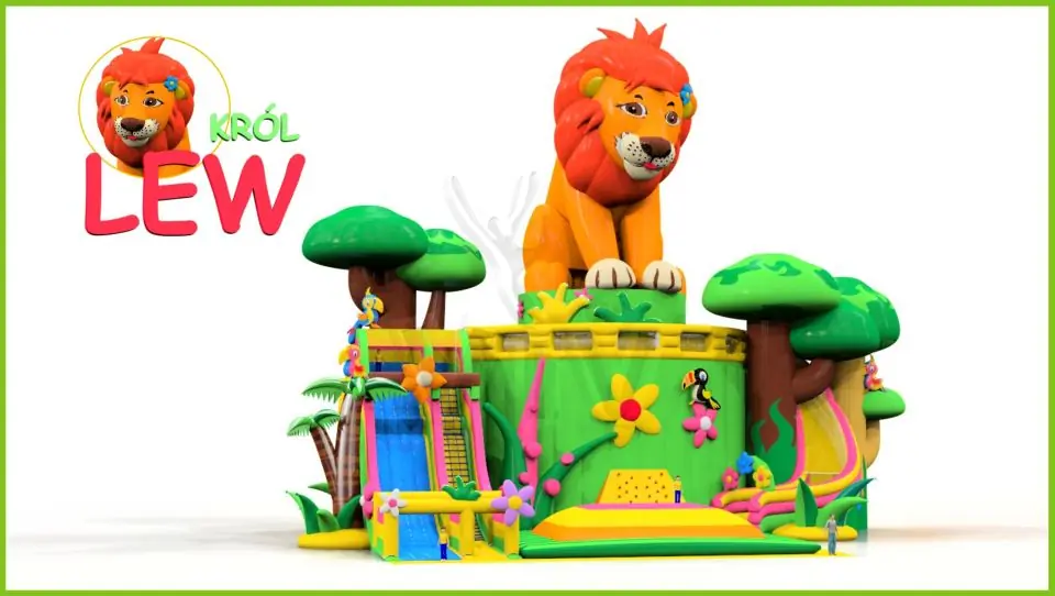 Playground Lion Giant commercial inflatable playground