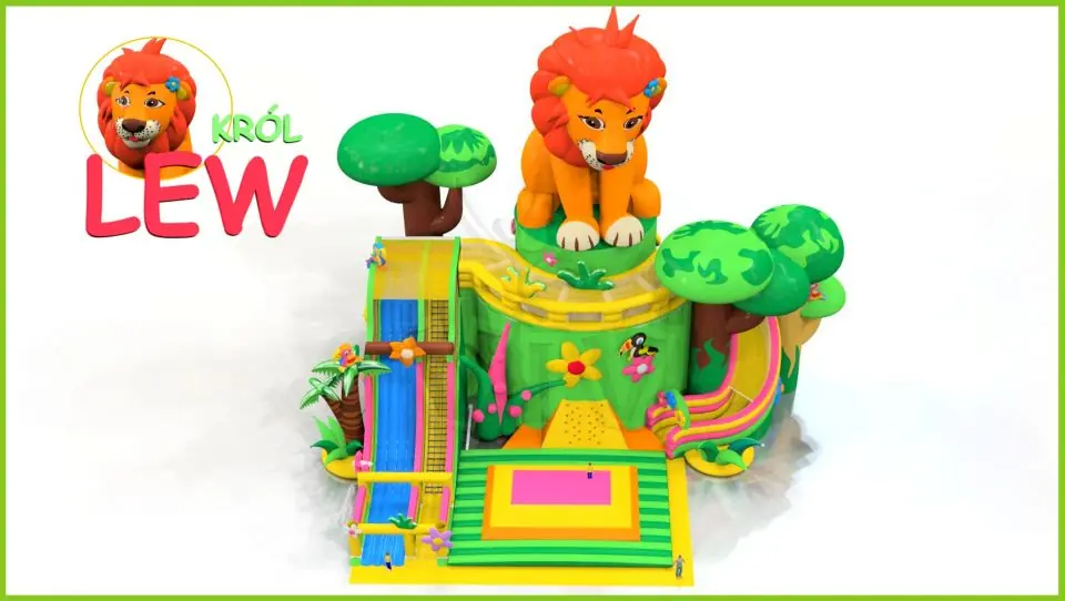 Playground Lion Giant commercial inflatable playground