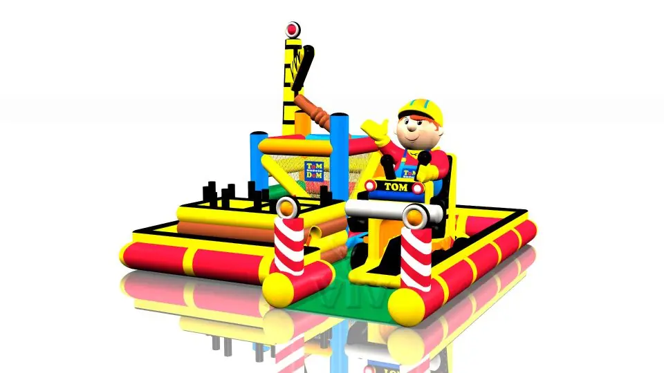 Playground Little Builder - Collection Tom the Builder commercial inflatable playground