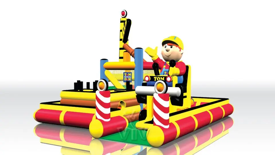 Playground Little Builder - Collection Tom the Builder commercial inflatable playground