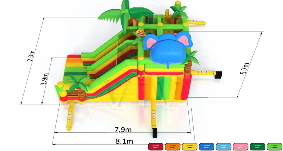 Playground Micro Jungle de Luxe commercial inflatable playground