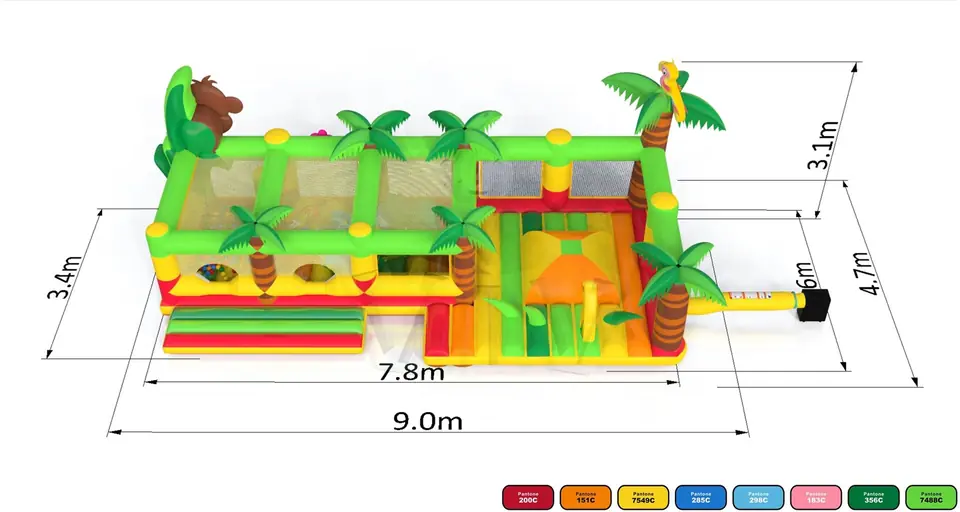 Playground Micro Jungle de Luxe commercial inflatable playground