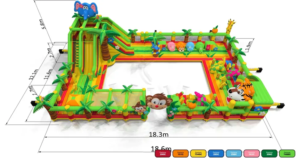 Playground Micro Jungle de Luxe commercial inflatable playground