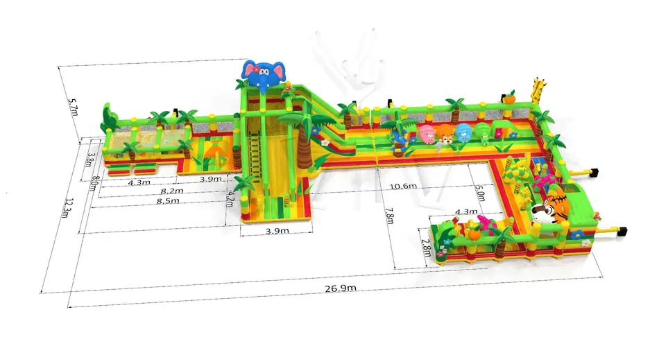 Playground Micro Jungle de Luxe commercial inflatable playground