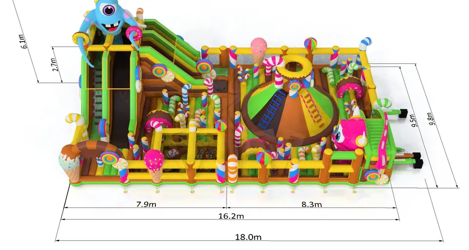 Playground Micro Monsters commercial inflatable playground