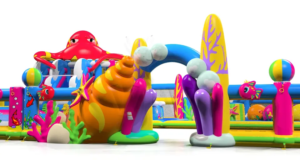 Playground Mini Underwater World commercial inflatable playground