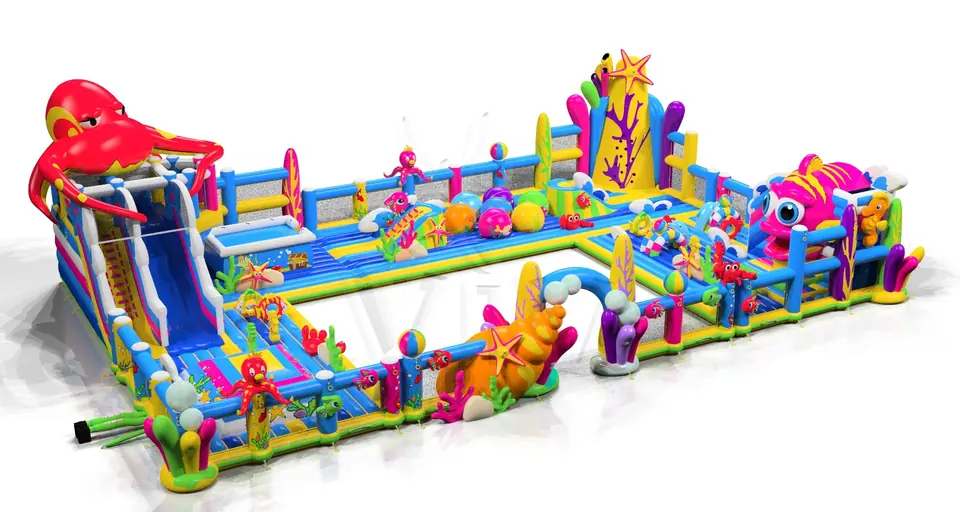 Playground Mini Underwater World commercial inflatable playground