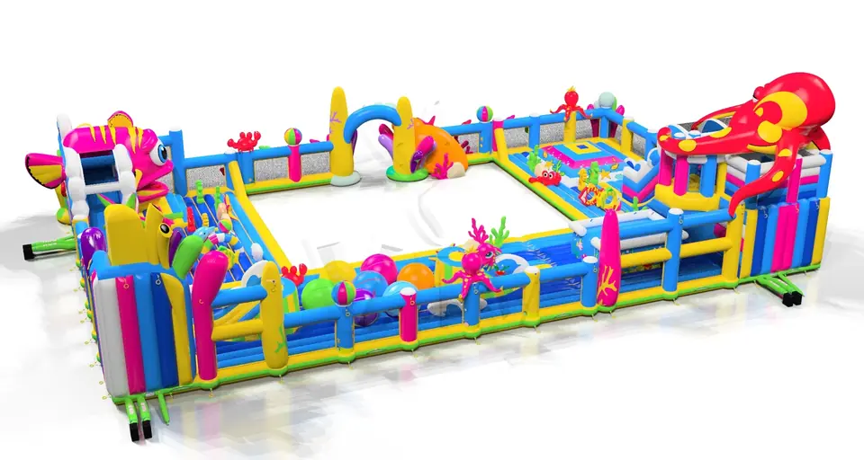 Playground Mini Underwater World commercial inflatable playground