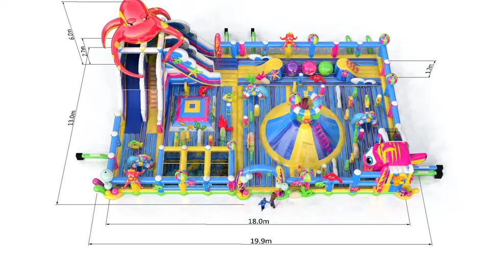 Playground Ocean commercial inflatable playground