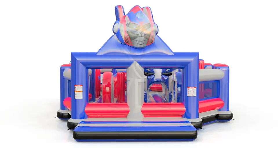 Playground Robot with obstacles and figures commercial inflatable playground