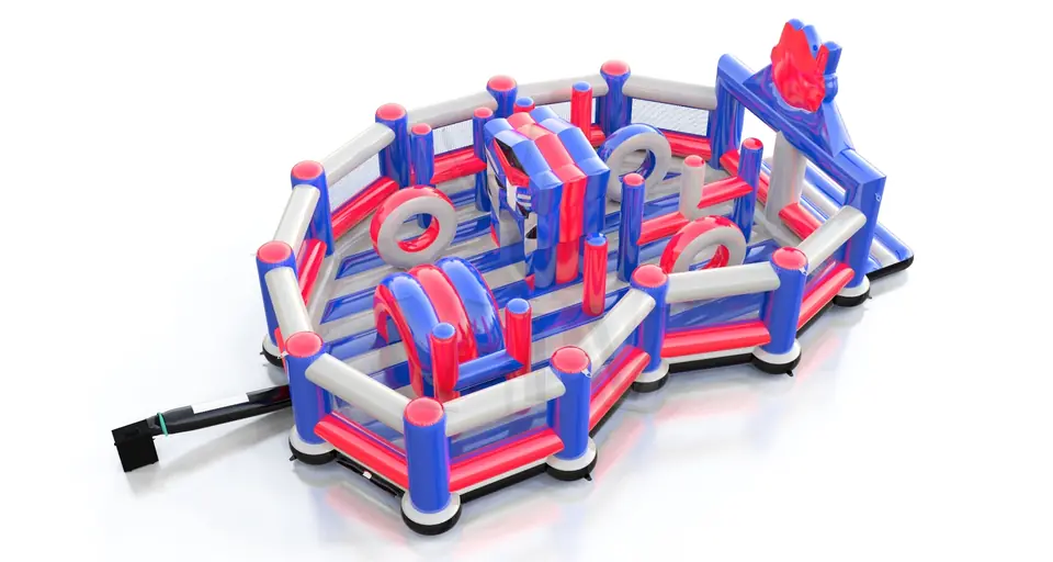Playground Robot with obstacles and figures commercial inflatable playground