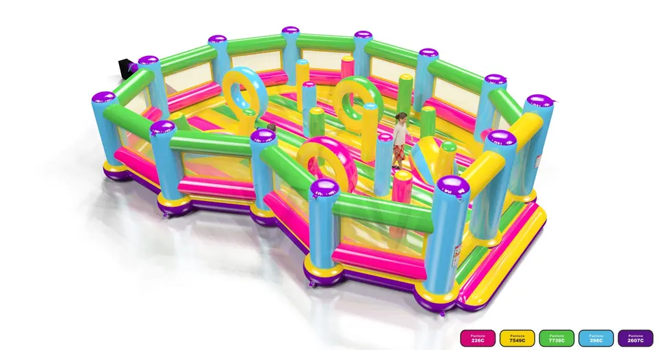 Playground Startup XL with obstacles commercial inflatable playground
