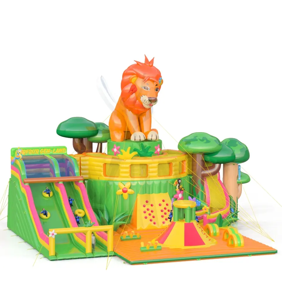 Playgroung Lion commercial inflatable playground