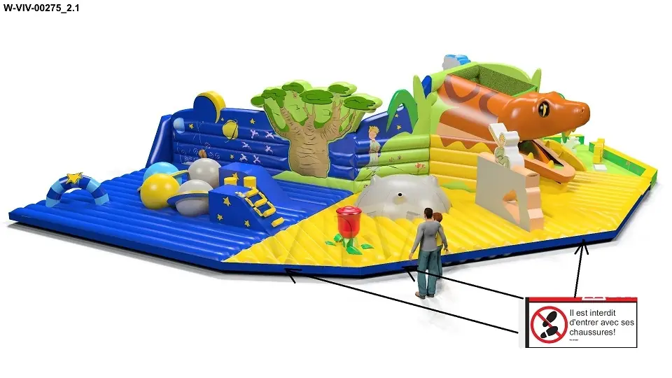 Playgroung Petit Prince commercial inflatable playground
