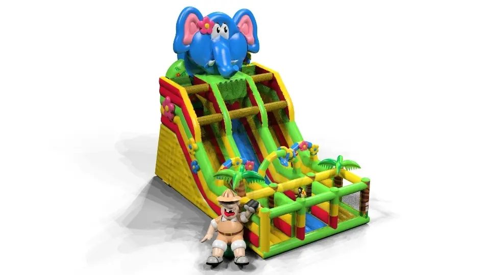 Slide Elephant commercial inflatable playground