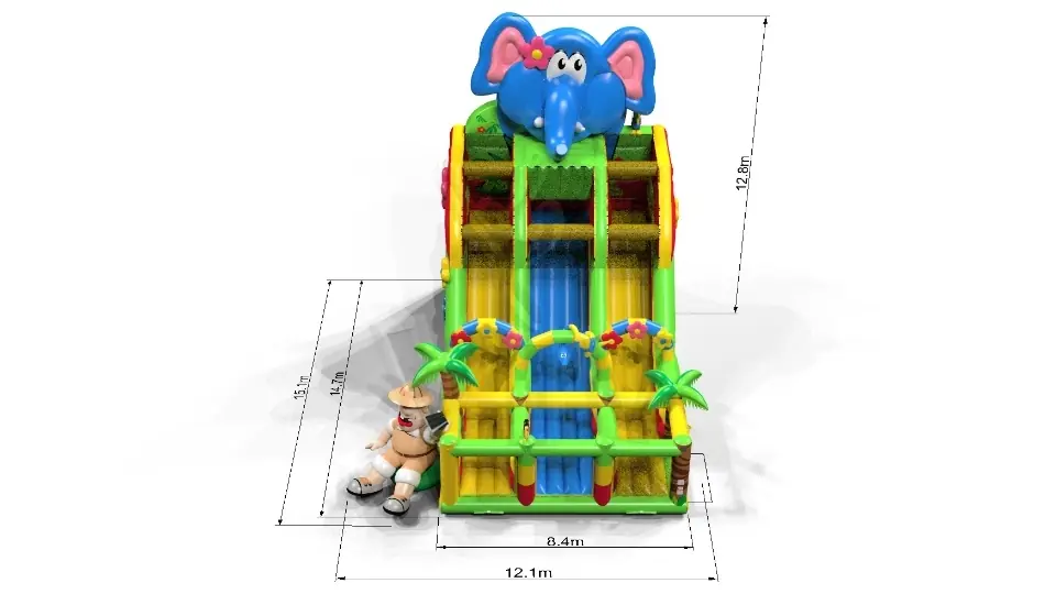 Slide Elephant commercial inflatable playground