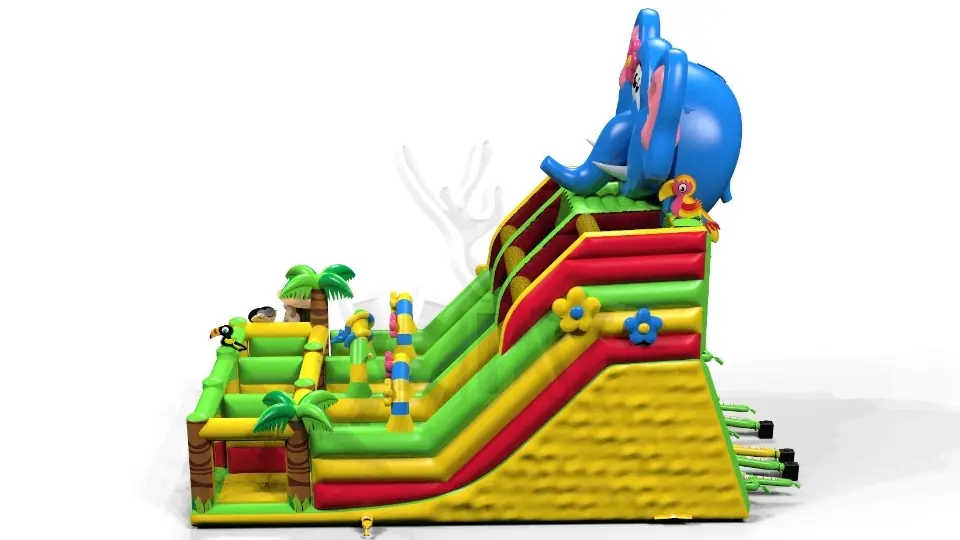 Slide Elephant commercial inflatable playground