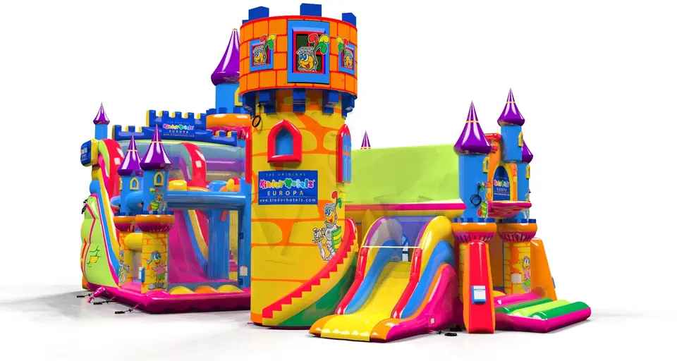 Slide Knight's Castle with Active Center Kinderhotel commercial inflatable playground