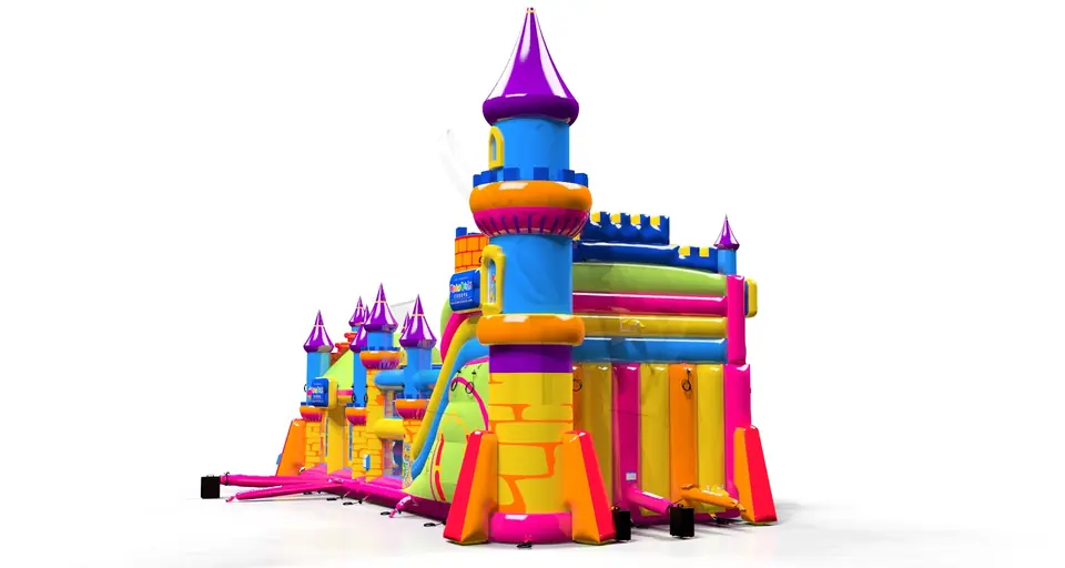 Slide Knight's Castle with Active Center Kinderhotel commercial inflatable playground