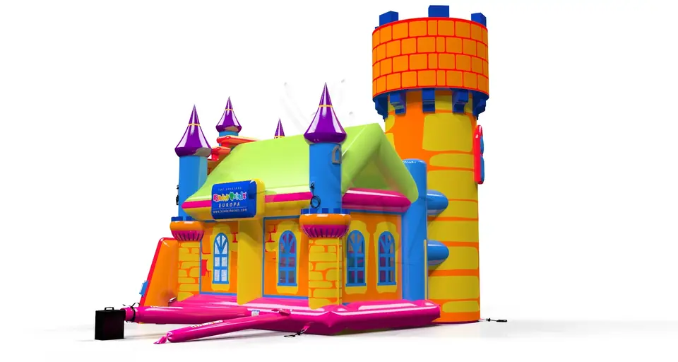 Slide Knight's Castle with Active Center Kinderhotel commercial inflatable playground