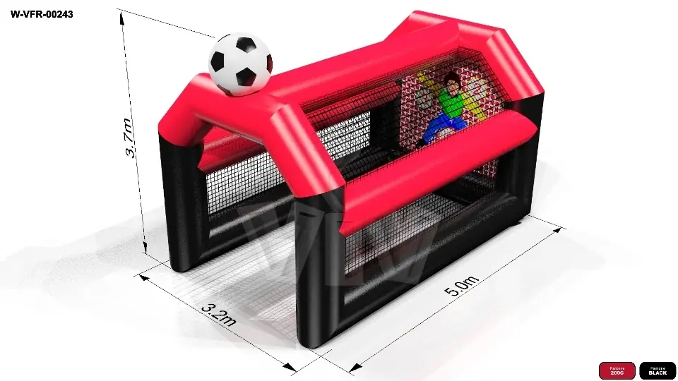 Radar Gate with football (without radar) 5.0 x 3.2 x 3.7 m commercial inflatable playing field