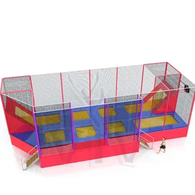 Trampoline with banners - 8 pitches inflatable product