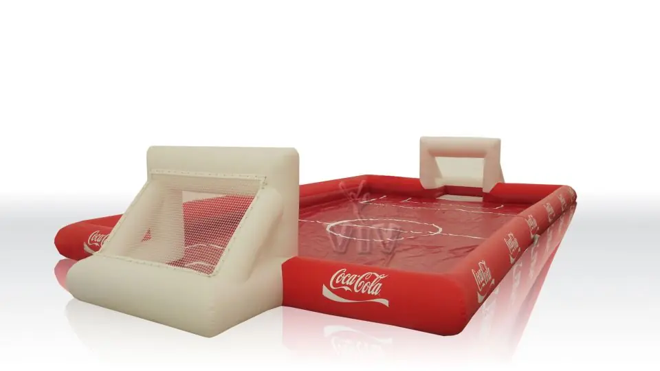 Water soccer 30 x 15 outside, welded commercial inflatable playing field