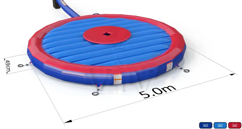 Air cushion for Rodeo 5 m commercial mechanical rodeo attraction