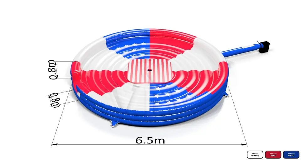 Air cushion for Rodeo Falgas USA commercial mechanical rodeo attraction