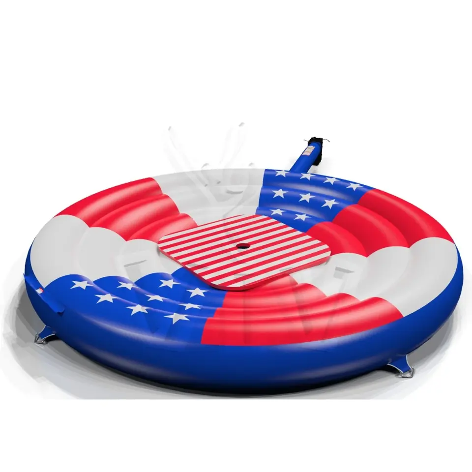 Air cushion for Rodeo Falgas USA Flag commercial mechanical rodeo attraction