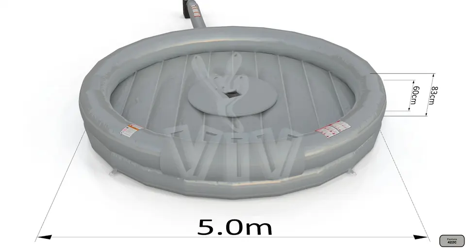 Air cushion for Rodeo (Grey) commercial mechanical rodeo attraction