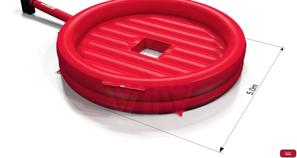 Air cushion for Rodeo, red 5m with sponges commercial mechanical rodeo attraction