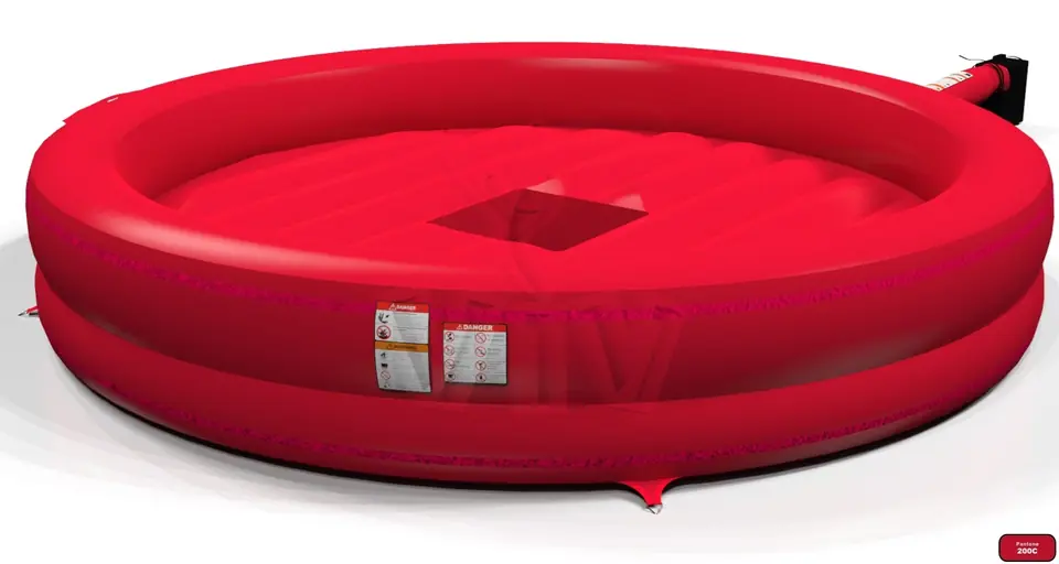 Air cushion for Rodeo, red 5m with sponges commercial mechanical rodeo attraction