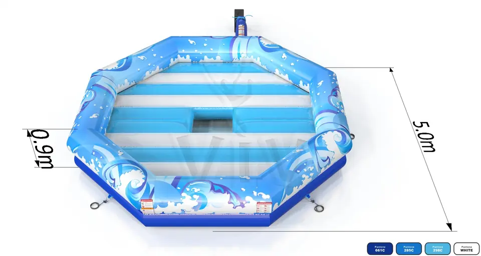 Air cushion for Rodeo Waikiki (with sponges) commercial mechanical rodeo attraction