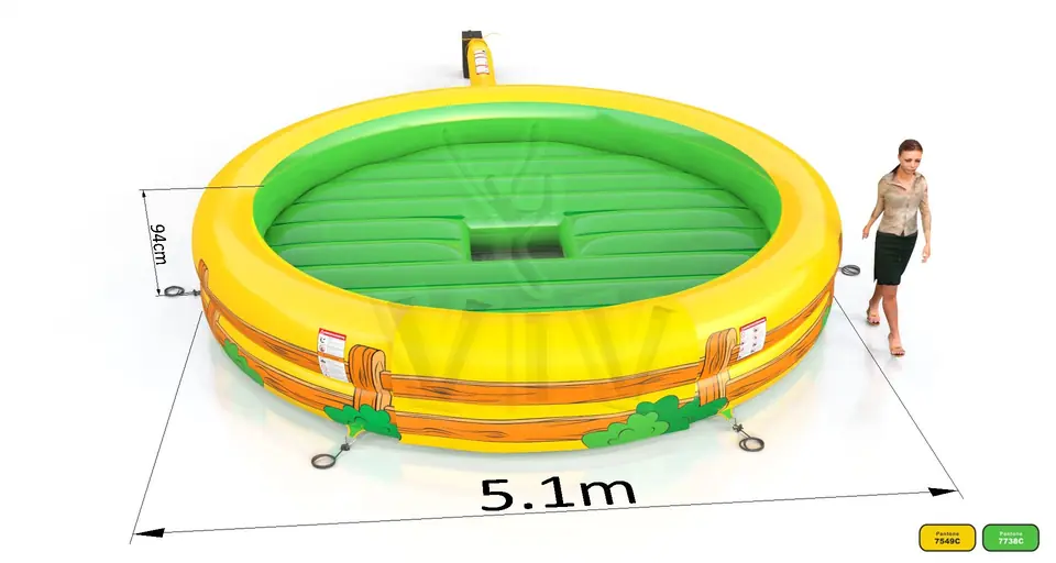 Air cushion for Rodeo (with sponges) commercial mechanical rodeo attraction