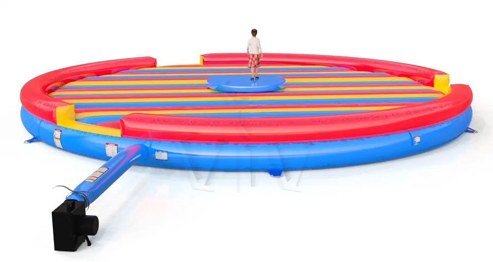 Air cushion for spinning whell commercial mechanical rodeo attraction