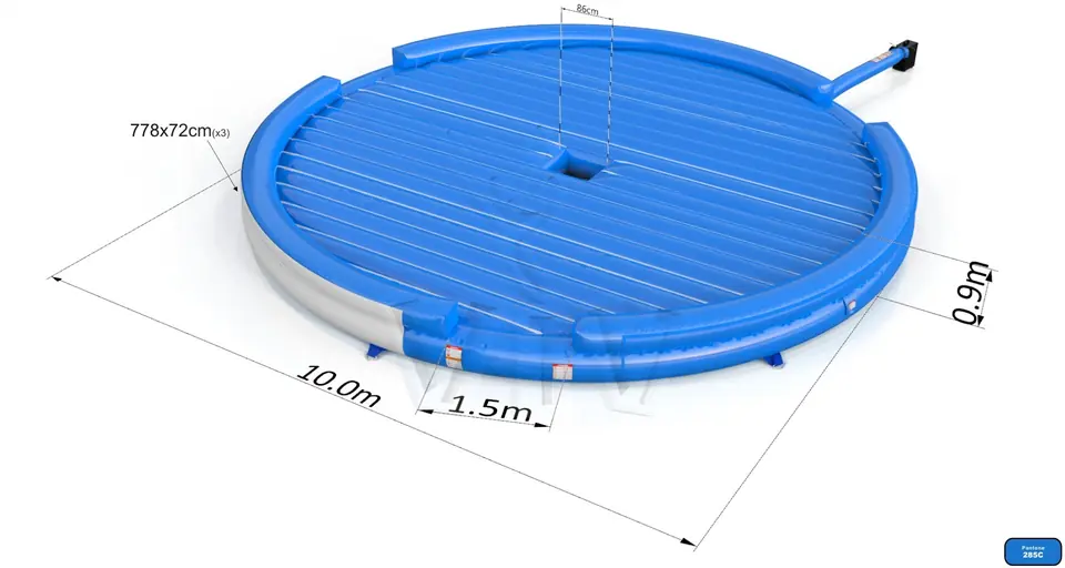 Air cushion for spinning whell (with sponges) commercial mechanical rodeo attraction