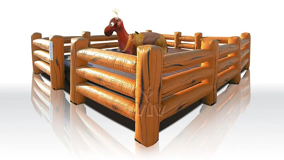 Parquet air cushion for Rodeo (with sponges) commercial mechanical rodeo attraction