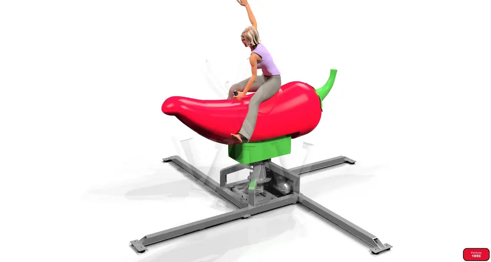 Pepper figure Rodeo commercial mechanical rodeo attraction